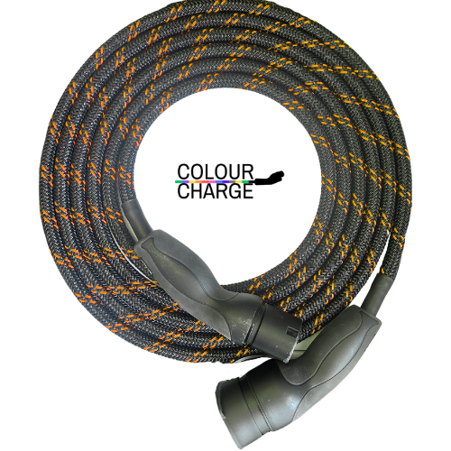 Type 2 - mode 3 | Zwart met merkdraad