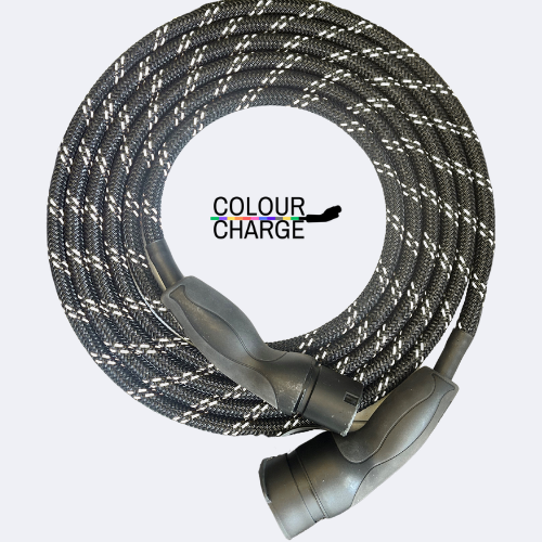 Type 2 - mode 3 | Zwart met merkdraad